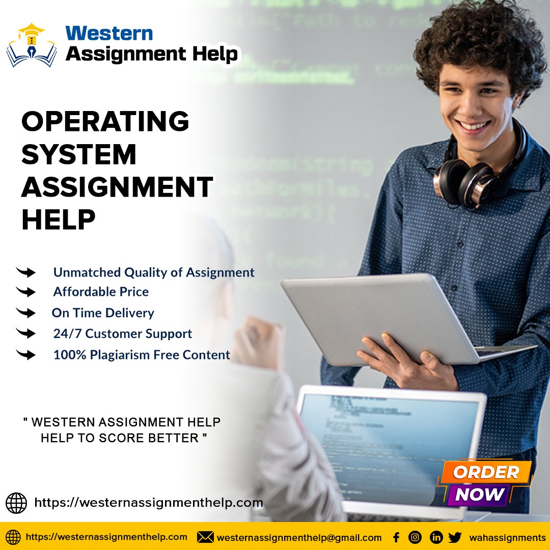 WahAssignments's tweet image. Website URL  : westernassignmenthelp.com/operating-syst…
 
Operating System Assignment Help

High Quality Assignment Help in in UK, US, UAE, Eire and AU

-2000+ Students Support
-Global Assignment Helper

#westernassignmenthelp #wah #OperatingSystemAssignmentHelp