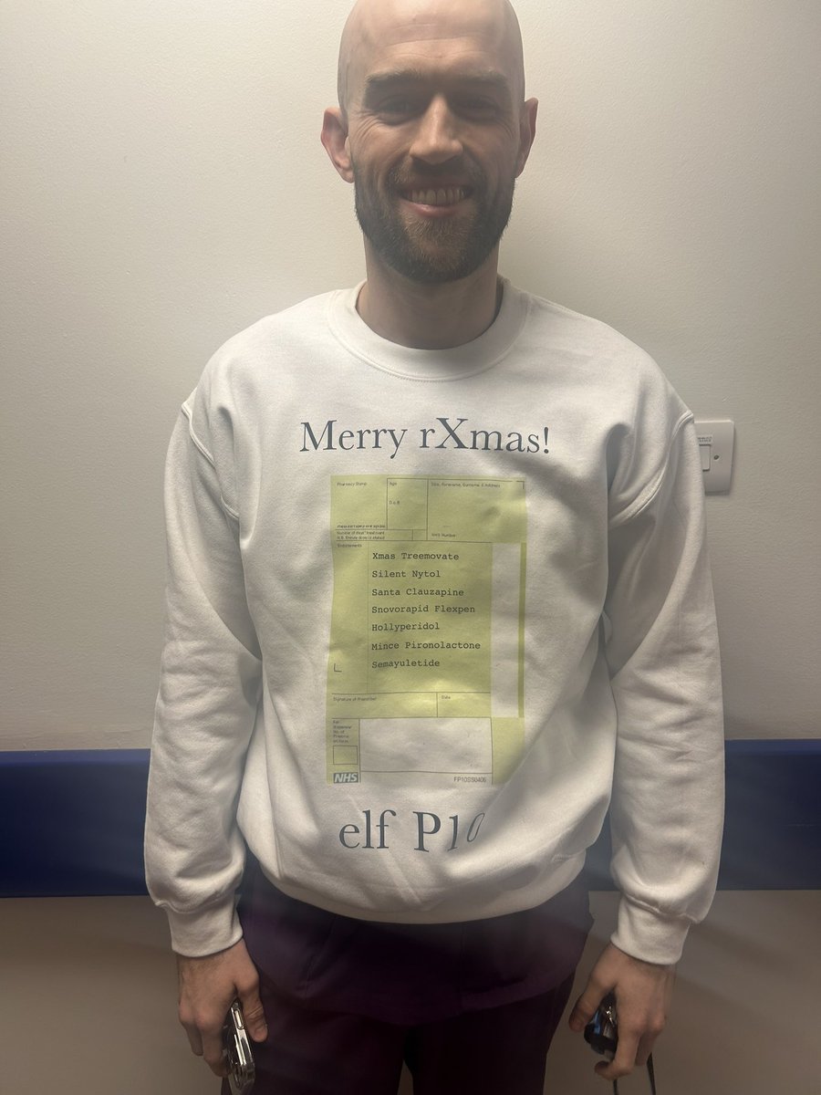 mrslittlenix's tweet photo. @LTHT_SIM fab effort from our Pharmacy colleague on J21!! Has to be the winner for the most creative xmas jumper
 🧝P10 🤣👏👏👏👏 https://t.co/jkUyN4S543