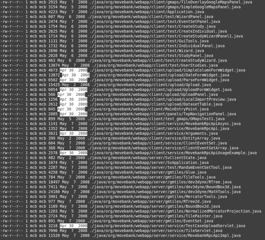 SbgMatthias's tweet photo. Found an old #Movebank source code backup from 2008. The very first Movebank commit should probably have happened sometime around April 30, 2008. https://t.co/f7I5pStH4f