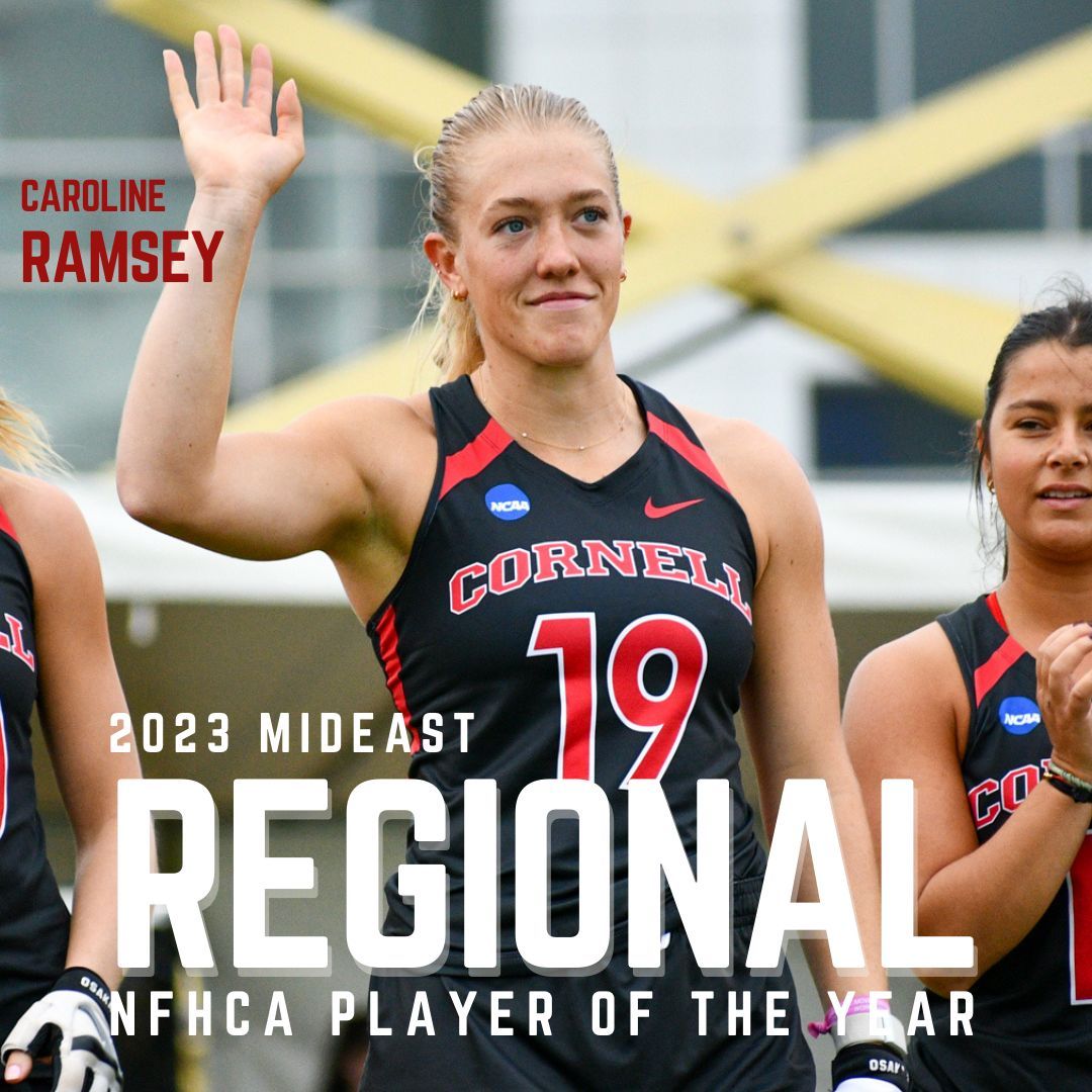 Name something she can’t do…we’ll wait. 🤭

Congrats to Caroline Ramsey on being named the 2023 Mideast Regional NFHCA Player of the Year! She’s the first to do it in CUFH history, and we could not be more proud of everything she’s accomplished. ❤️🐻

#YellCornell