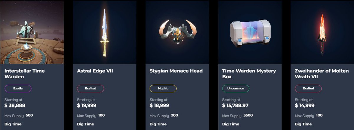 Top 5 most expensive things on Openloot #Web3gaming #playbigtime #BIGTIME