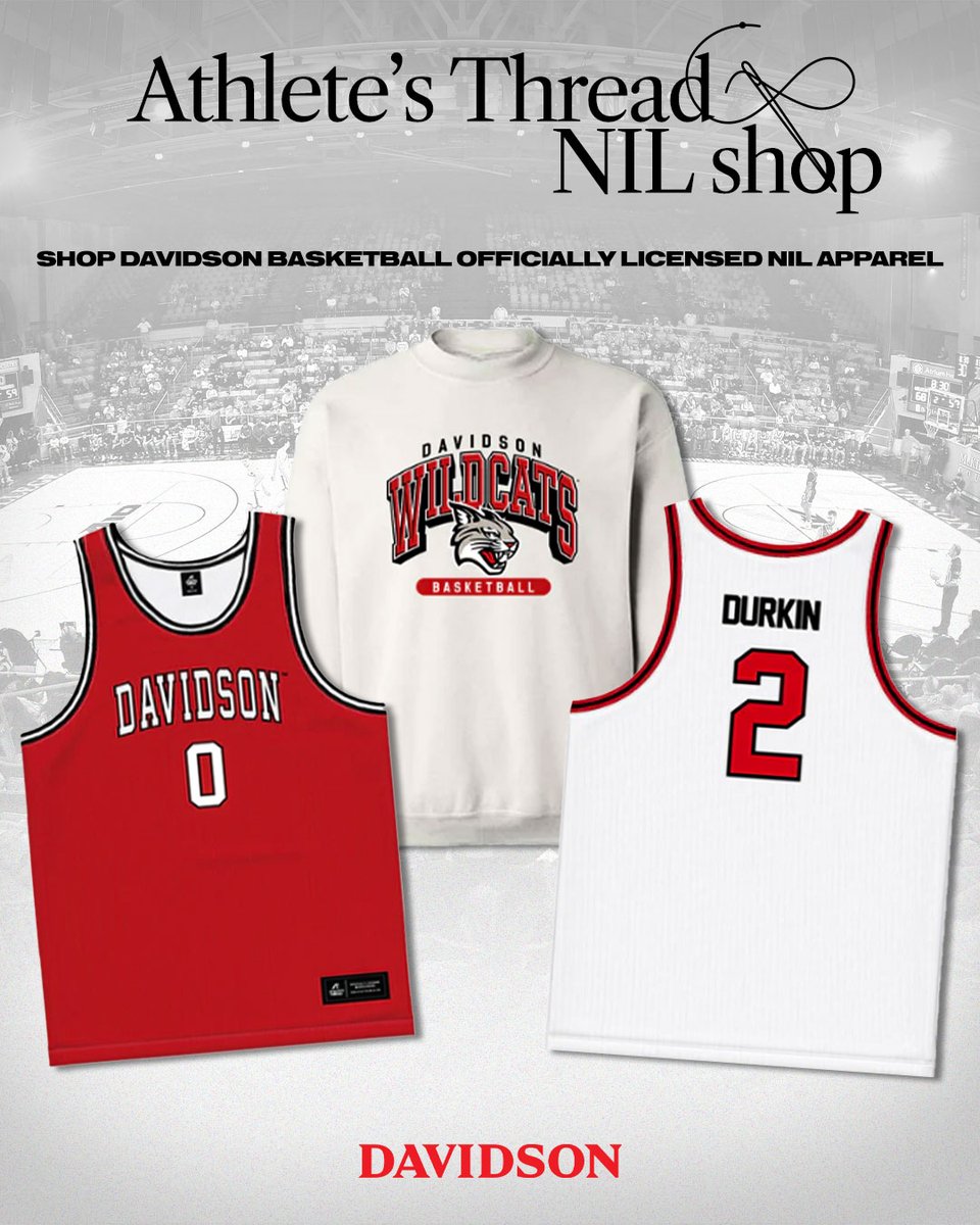 The Davidson Basketball shop is finally here! Grab your officially licensed NIL apparel in time for the holidays & rep your favorite Wildcat in Belk Arena 🛍️ 🔗: bit.ly/419TV8v