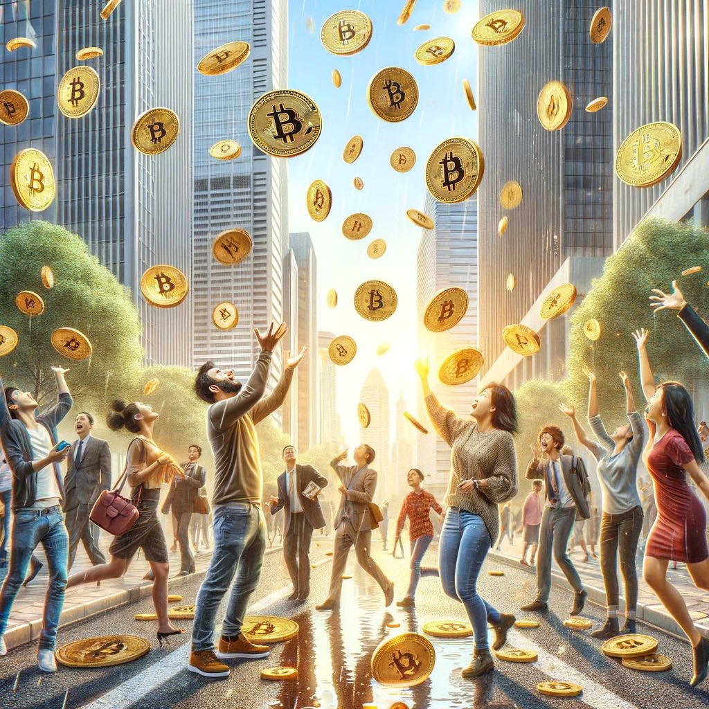 BitcoinArtWorld's tweet photo. My favorite kind of rain… #Bitcoin https://t.co/W6IHfYWlUA