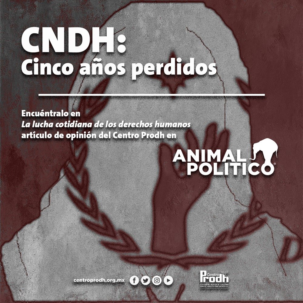 CentroProdh's tweet photo. Previo al 75 aniversario de la Declaración Universal de #DerechosHumanos, hacemos un balance sobre el estado que guarda la #CNDH en 2023. Un año más de deterioro. 

Gracias a @Pajaropolitico por el espacio para publicar este análisis, como cada año. 

👉https://t.co/yLx10t6w5H https://t.co/Y4kc10nKGM