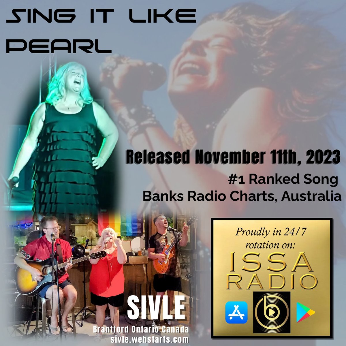 SIVLE - Rock Band (@sivleization) on Twitter photo From our album BLESS THIS HOUSE -- has emerged a very popular song in our homage to Janis Joplin called SING IT LIKE PEARL. We're very proud to be have our song featured on ISSA Radio through the <a href="/ISSAsongwriters/">INTL SINGER-SONGWRITERS ASSOC</a> -- thanks EVERYone!!! Here's the song link
music.amazon.com/tracks/B0CN1N2… From our album BLESS THIS HOUSE -- has emerged a very popular song in our homage to Janis Joplin called SING IT LIKE PEARL. We're very proud to be have our song featured on ISSA Radio through the <a href="/ISSAsongwriters/">INTL SINGER-SONGWRITERS ASSOC</a> -- thanks EVERYone!!! Here's the song link
music.amazon.com/tracks/B0CN1N2…