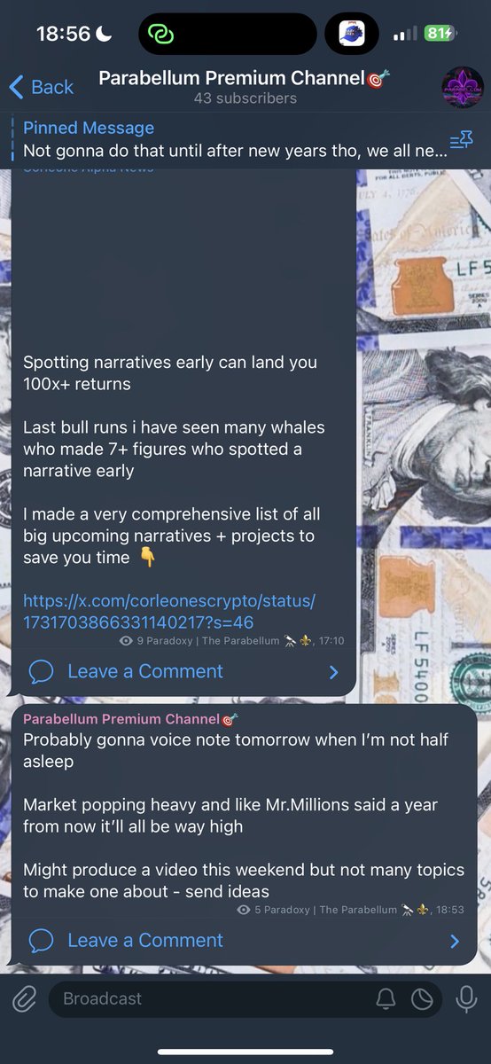 GC is up and running again 

Focus is on narratives and positioning - markets gonna be juicy - let’s get going