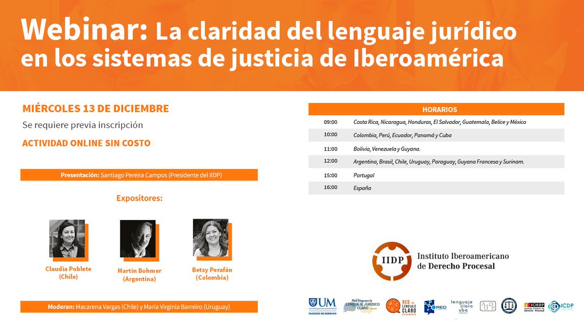 Webinar. Miércoles 13 de diciembre.