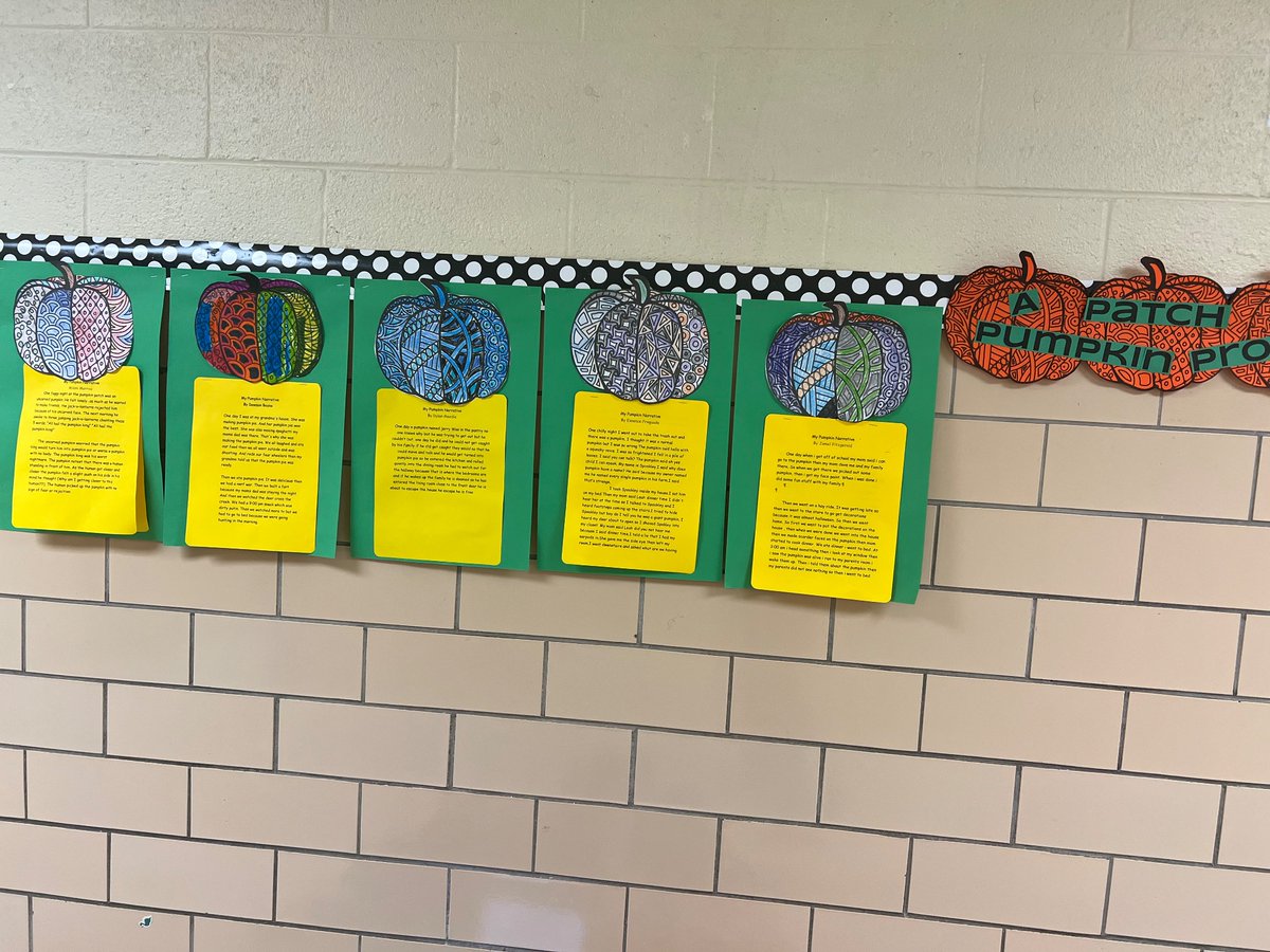 Teacher Specialist Chronicles: 4th Grade Rockets Pumpkin Prose…Creativity and Writing in one wonderfully displayed package 😊