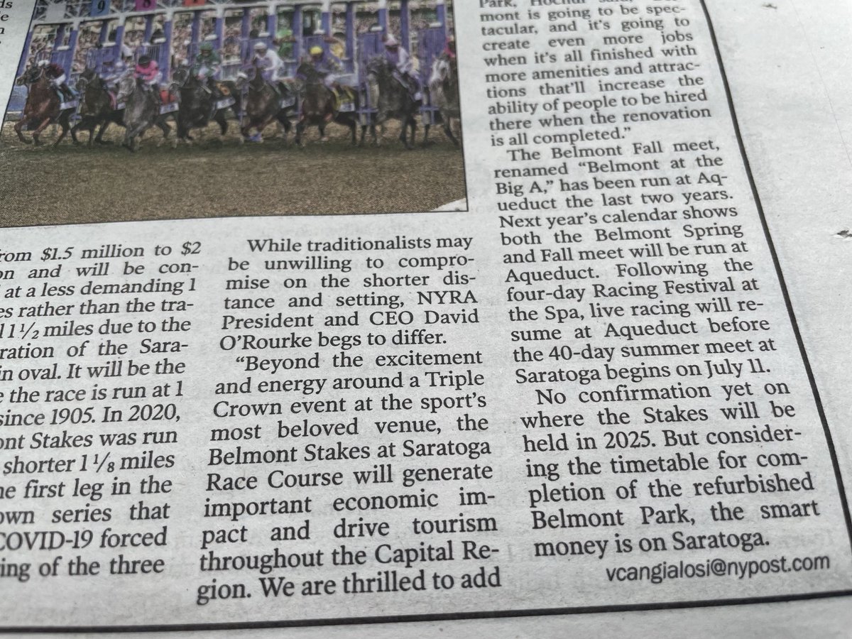 Mr.O’Rourke when this crashes and burns and it will I told you so. I don’t see any plan where are you going to park all the cars and where is everyone going to sit going to be Woodstock with cars abandoned on the thruway but hey you got your way ! Good Luck !