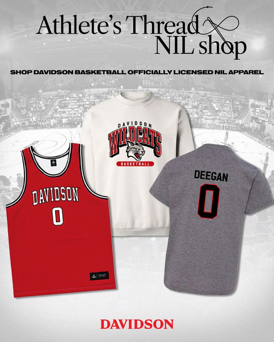 ☝️-stop shop for Davidson basketball licensed apparel is open for business 🤗 Grab yours and rep the Wildcats!! 🔗🛍️: bit.ly/419TV8v