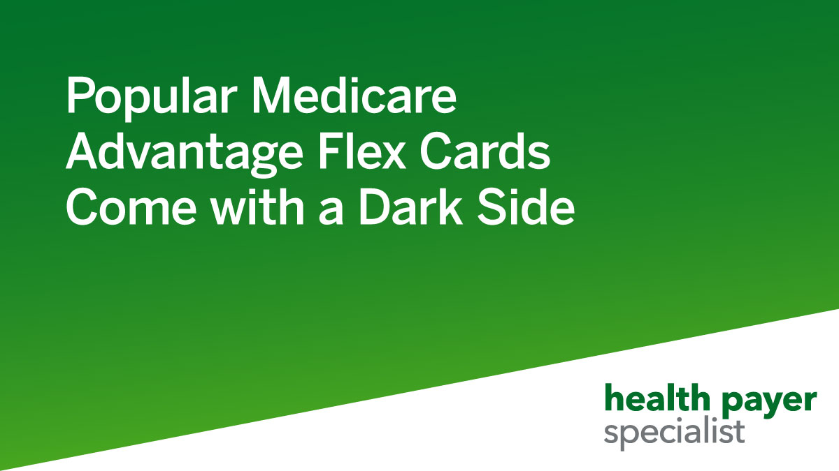 HealthPayerSpec's tweet image. Prepaid flex cards offered in the government-funded program are an increasingly popular marketing tool with enrollees, but plans that offer them can keep any unspent money on the cards — a disincentive to getting members to use it all. ow.ly/Tz3T50QfYEp