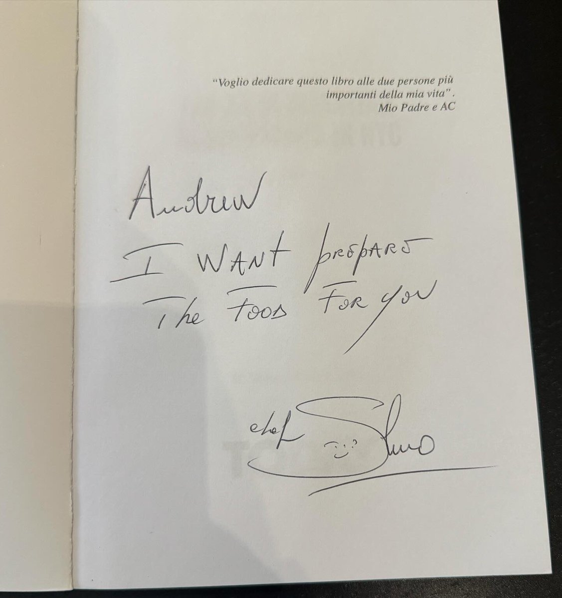 Andrew Rigie (@andrewrigie) on Twitter photo Thanks for the book and note Chef Salvo Lo Castro ! Clearly, I have a lot of good Italian eating to do. First meal will have to be with my old pal Anthony Milano. <a href="/salvolocastr/">Chef Salvo Lo Castro</a> Thanks for the book and note Chef Salvo Lo Castro ! Clearly, I have a lot of good Italian eating to do. First meal will have to be with my old pal Anthony Milano. <a href="/salvolocastr/">Chef Salvo Lo Castro</a>