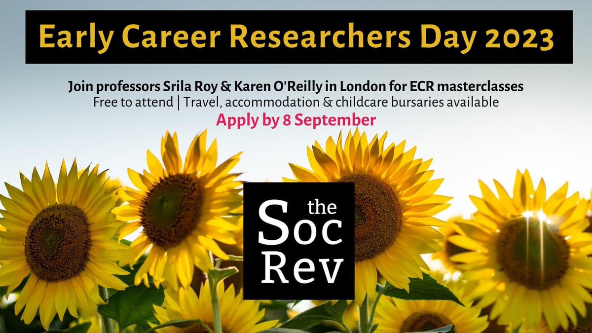 Thrilled to secure a funded spot for tomorrow’s in-person #ECR Day sessions in London on #academicpublishing and #publicsociology with @ProfSrilaRoy, Prof. Karen O’Reilly, & Dr. William Zhengdong Hu. Grateful for this chance to learn and network! 🌟 🙏@TheSocReview