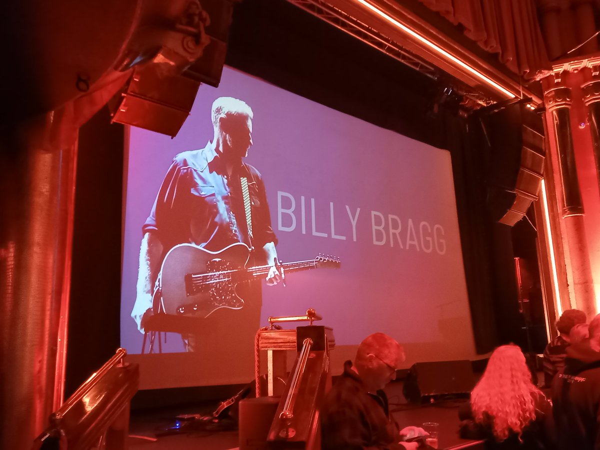 Second hectic day is <a href="/LonTravelWatch/">London TravelWatch</a> festive lunch followed by <a href="/billybragg/">Billy Bragg</a> at a very grand <a href="/ClaphamGrand/">Clapham Grand</a> First visit. Very impressed so far.