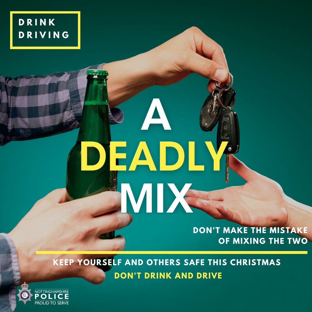 It is never ok to drive after a drink, or to turn a blind eye to someone intending to. Just one terrible decision could take a life – and destroy countless others. 💔 Make sure everyone comes home this Christmas – leave your keys at home. #ADeadlyMix #DontDrinkAndDrive