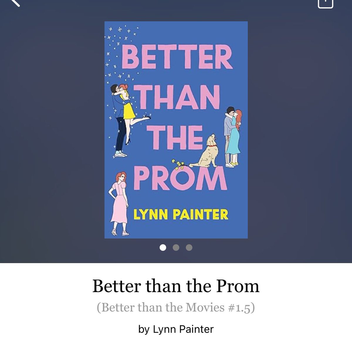 Better Than The Prom by Lynn Painter 

#BetterThanTheProm by #LynnPainter #5746 #2chapters #26pages #1287of400 #Series #Kindle #18for5 #BetterThanTheMoviesSeries #WesAndLiz #Book1.5of2 #novella #december2023 #clearingoffreadingshelves #whatsnext #readitquick