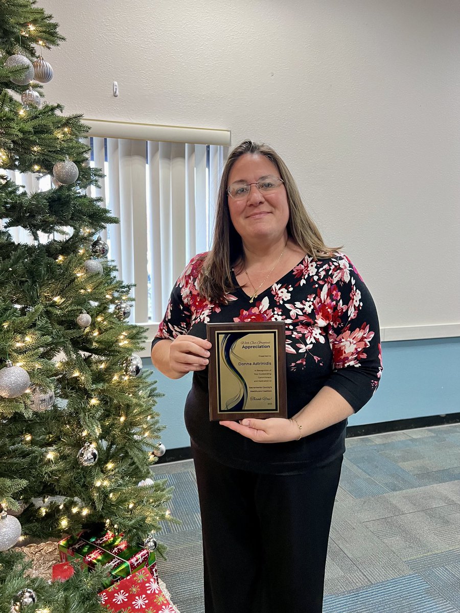HC_SacValley's tweet photo. Shout out to the awesome Donna Astrinidis. The Sacramento County Healthcare Coalition recognized her for convening disaster preparedness leaders for the last five and a half years. She has helped make sure healthcare organizations in the region are ready for the worst. https://t.co/nmNZKlkjU7
