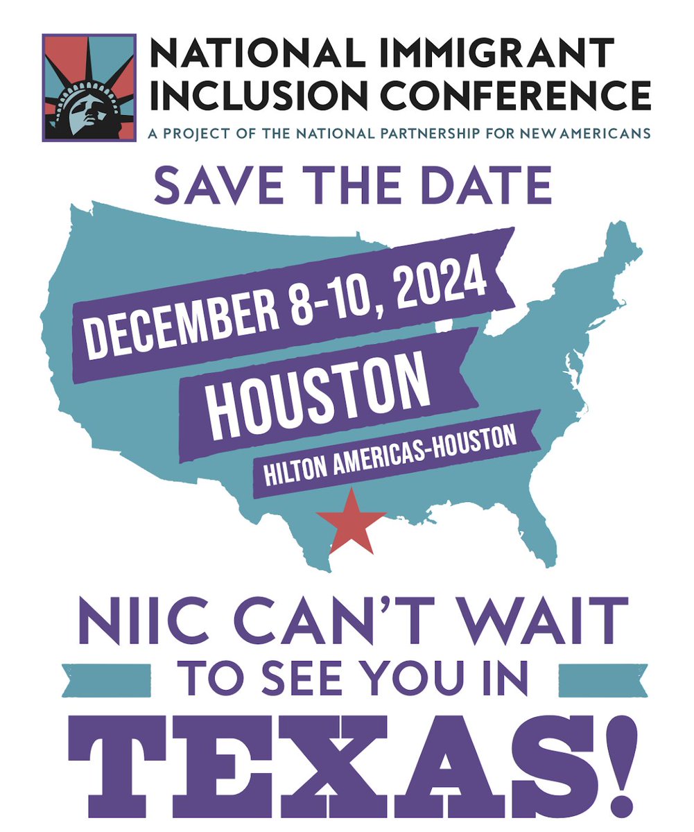 Save the Date! 📅 Mark your calendars now for NIIC 2024 in Houston, Texas! 🤠 We can't wait to see you there Dec 8th-10th for the biggest gathering of the immigrant and refugee sector right after the election! Stay tuned for more updates: niic.org #NIIC2024