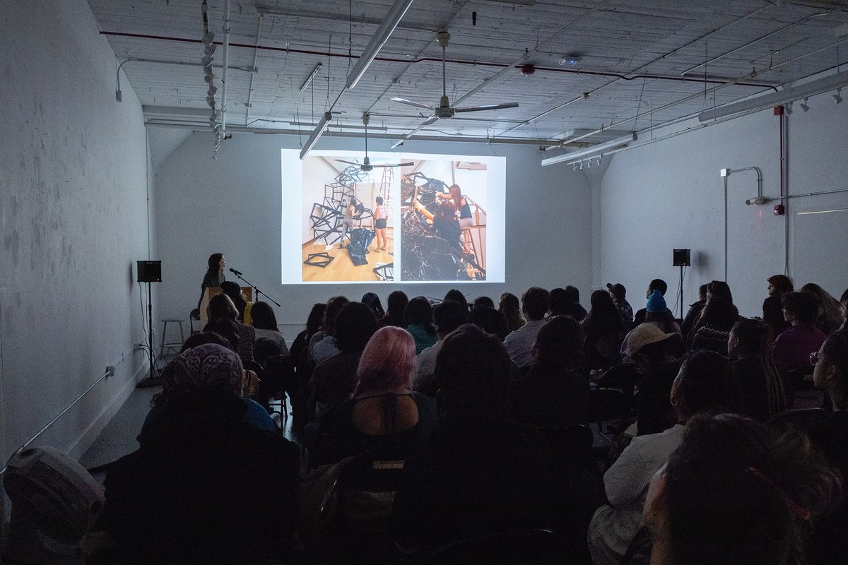 Last week the MFA program hosted alum Candice Ivy, wrapping up a great semester of visiting artist talks! Thank you to all the artists and community members who came out to our talks this fall! Images by Jake Ren, BA '27.