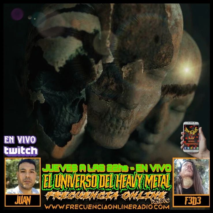 HOY JUEVES A LAS 22hs EL UNIVERSO DEL HEAVY METAL (14 AÑOS)
EN VIVO con Fede y Juan.
Escuchalo en frecuenciaonlineradio.com en TuneIn, miRadio o bajate la app de #FrecuenciaOnlineRadio en el Play Store.
Y en Twitch twitch.tv/frecuencuencia…

#eluniversodelhm
#14años #juntoalmetal