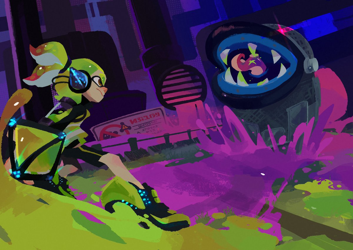 my piece for <a href="/heroshotzine/">Hero Shot Zine 🎨🦑</a> ! i did a spread of my favorite s1 boss💚leftovers are open until december 8th!!