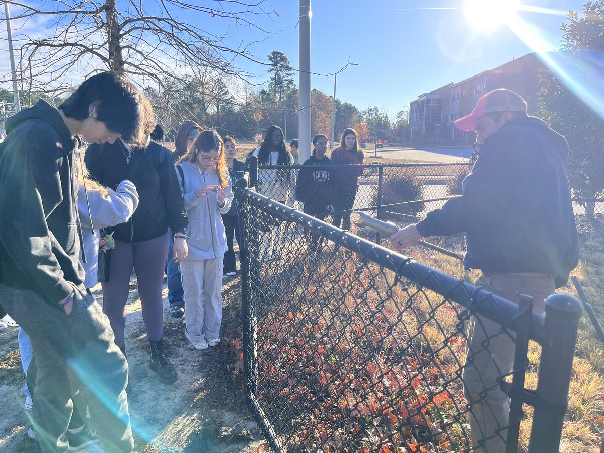 Real life soil sampling today! 30 degrees is nothing  for horticulture 1