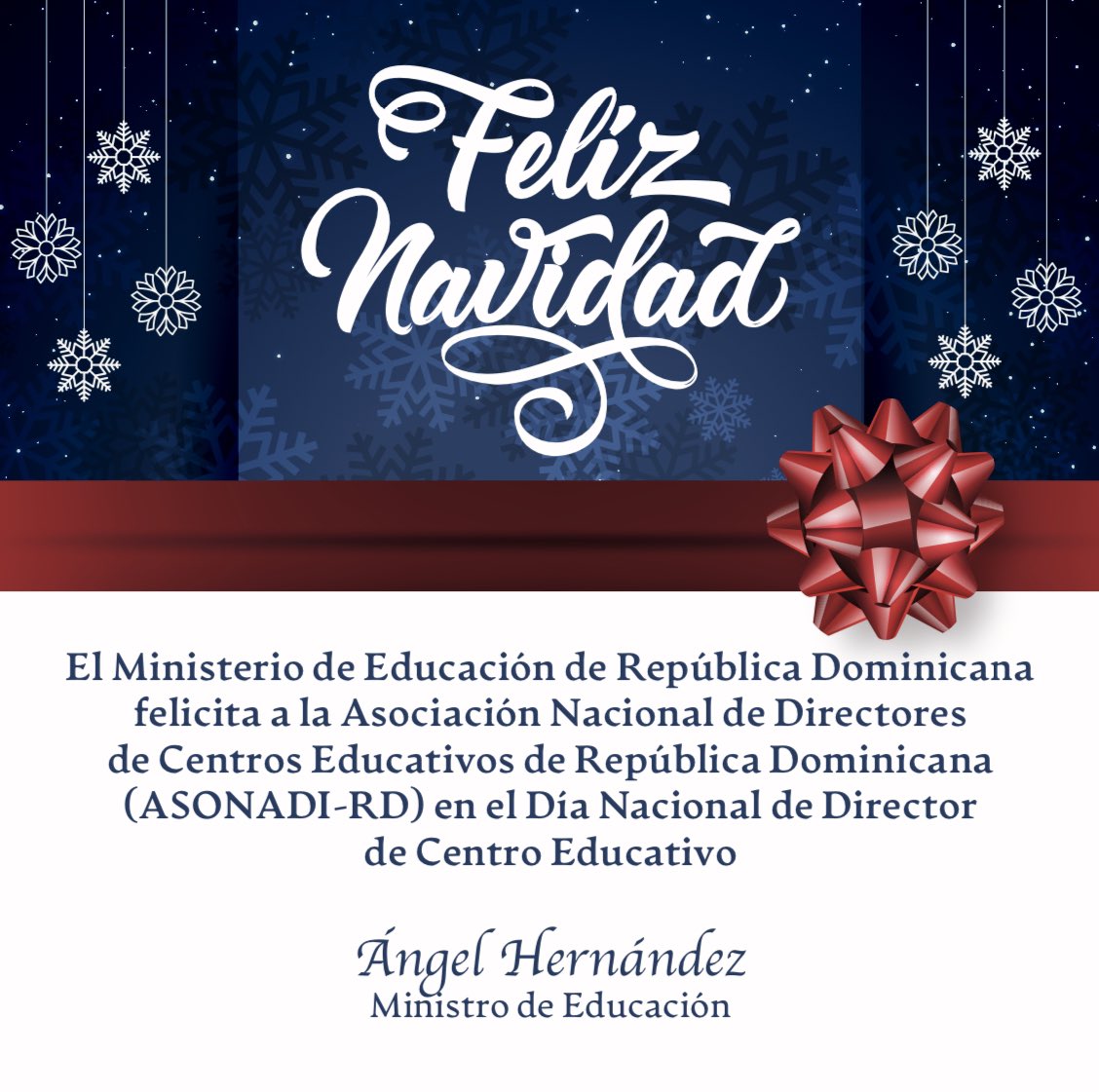 Ministerio Educación RD tweet media