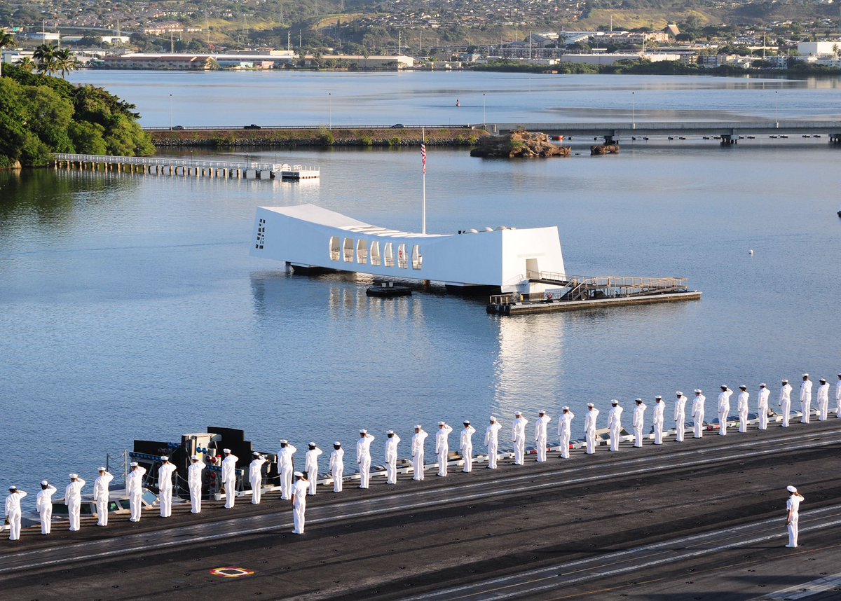 Once again, we would sincerely like to thank all those that followed along today. In doing so, you have honored not only the officers and men of USS Arizona, but all those at Pearl Harbor and on O‘ahu on that fateful day in 1941. Aloha from Pearl Harbor, Hawai‘i. #PearlHarbor82