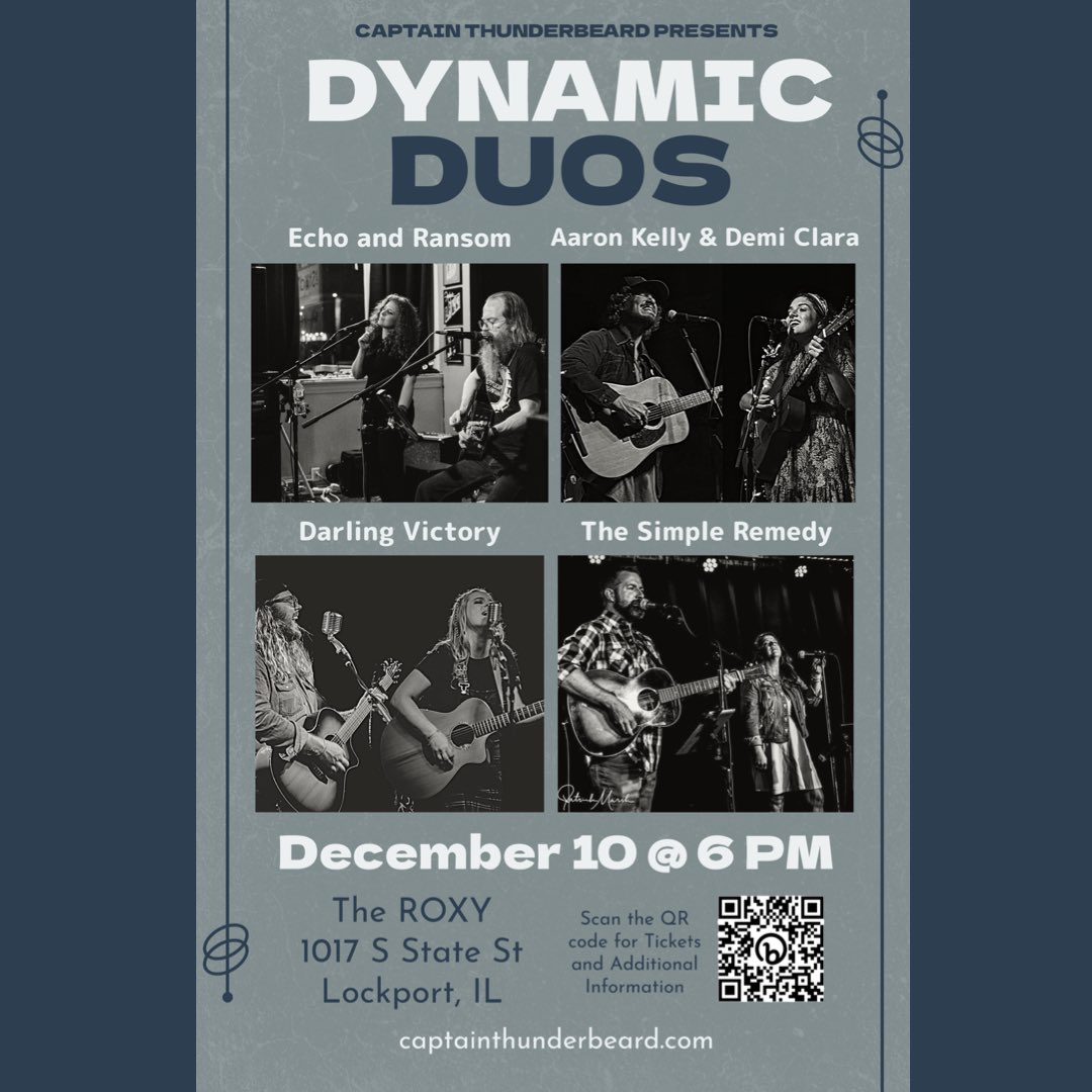 On Sunday, 12/10, we’ll be rolling into The Roxy in Lockport, IL and sharing the stage with some of our favorite people. Grab your tickets now! (Link in our Linktree)