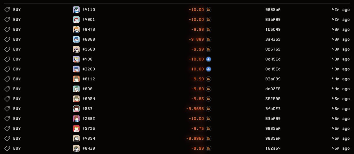 CirrusNFT's tweet photo. Dude just dumped 3 Fidenzas into bids for $400k and immediately proceeded to throw it all into Pudgies

Not sure what this means but I'm here for it https://t.co/PAzKzSnJ1h