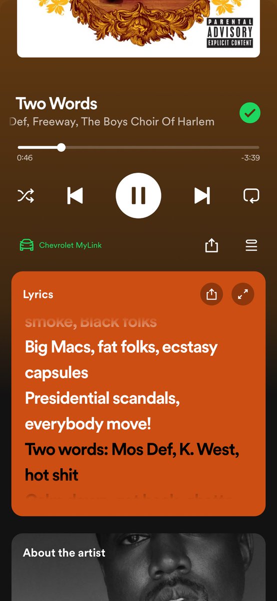 Interesting song choice!