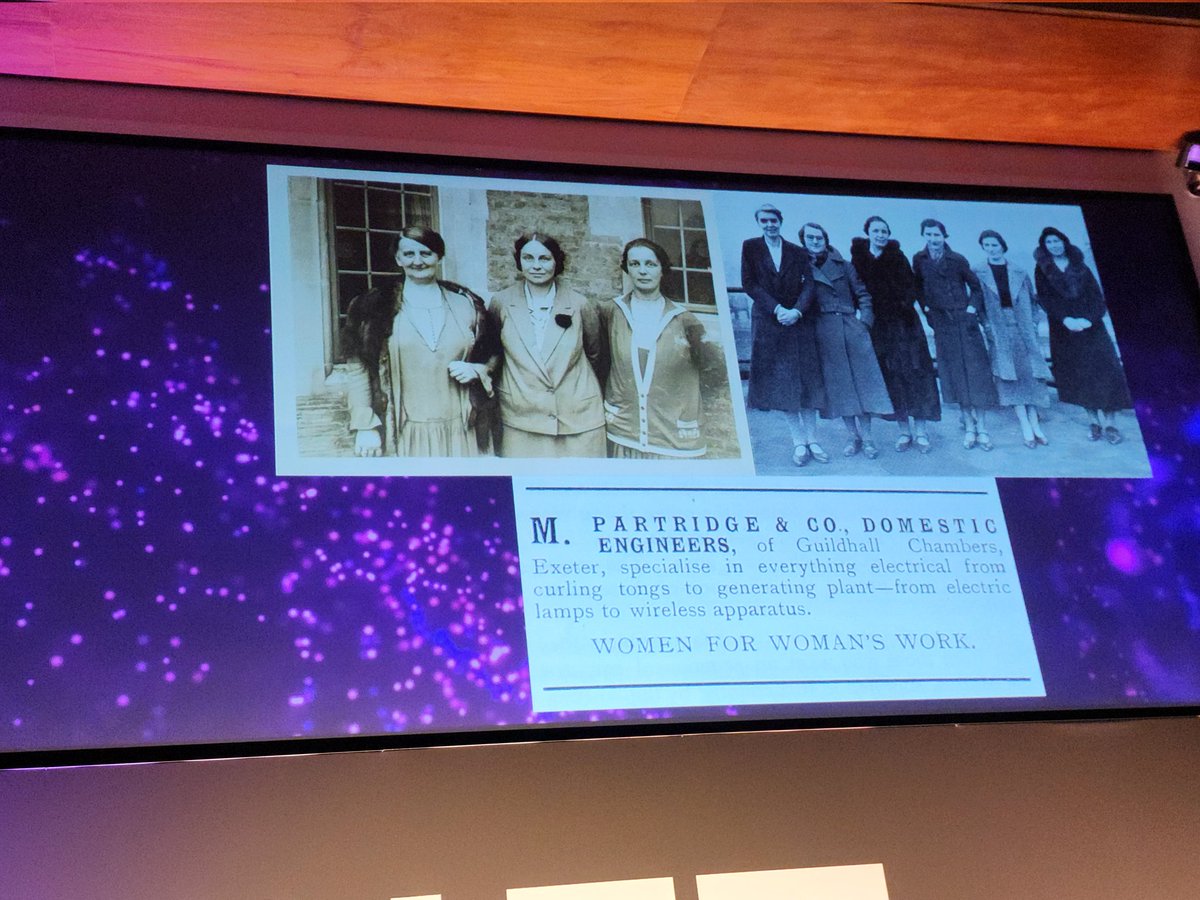 Anne Locker, IET Archivist presenting a history of women engineers, including @WES1919 founder, Margaret Partridge. #IETywe