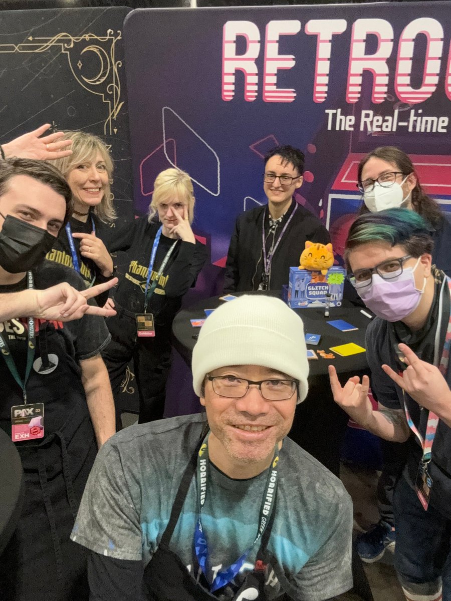 resonym's tweet image. Phew, PAX Unplugged went by in a blur! It was excellent to see all the wonderful gamers and friends in Philadelphia!
Special thanks to our excellent team Oli, Phoebe, Jaden, Jamie, Soren, @teemoobee, Walid, and Biagi, who joined @criticalplay, @MaxGamesSeidman, and Sukie