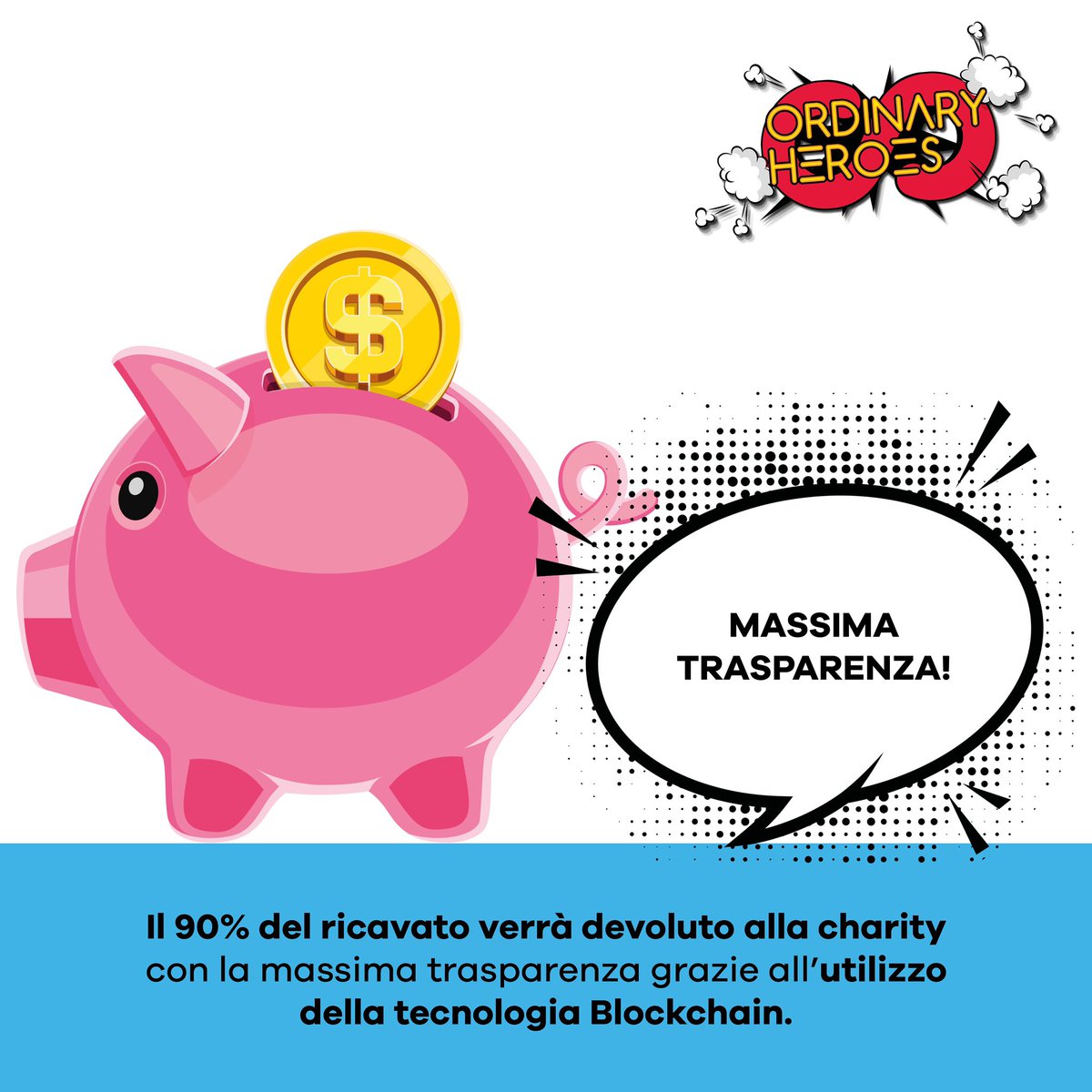 Sentirsi utili per chi ha bisogno ci fa sentire dei veri supereroi. La piattaforma <a href="/OH_eroiordinari/">OrdinaryHeroes</a>, ti consentirà di farlo nella massima trasparenza. Potrai tracciare le donazioni grazie alla #blockchain,e seguire i risultati raggiunti dalle charity

#ImOrdinaryHeroes #adv