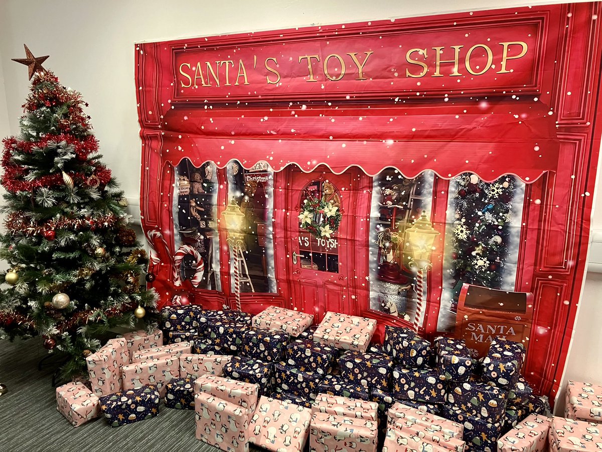 Busy times wrapping gifts for our care experienced young people #careleavers #stepaheadservice