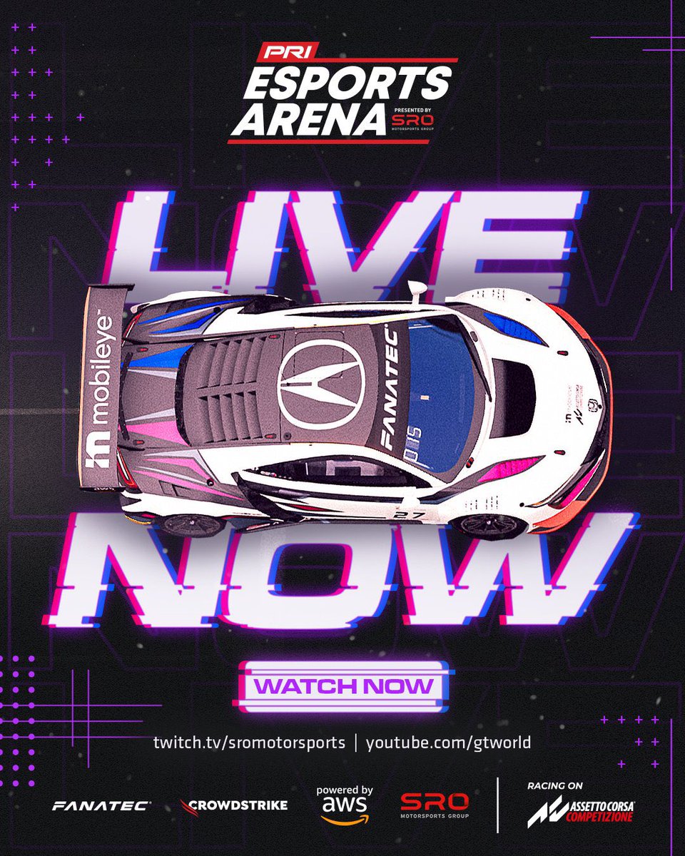 🔴 LIVE NOW 

Watch <a href="/THR_Flipmode/">THR Flipmode</a> in the #PRIShow  Esports Arena Sim Pro Invitational! 

#WeAreTHR | #GTWorldChAM | #Fanatec | #ACC 

youtube.com/live/7R0QDZTAG…