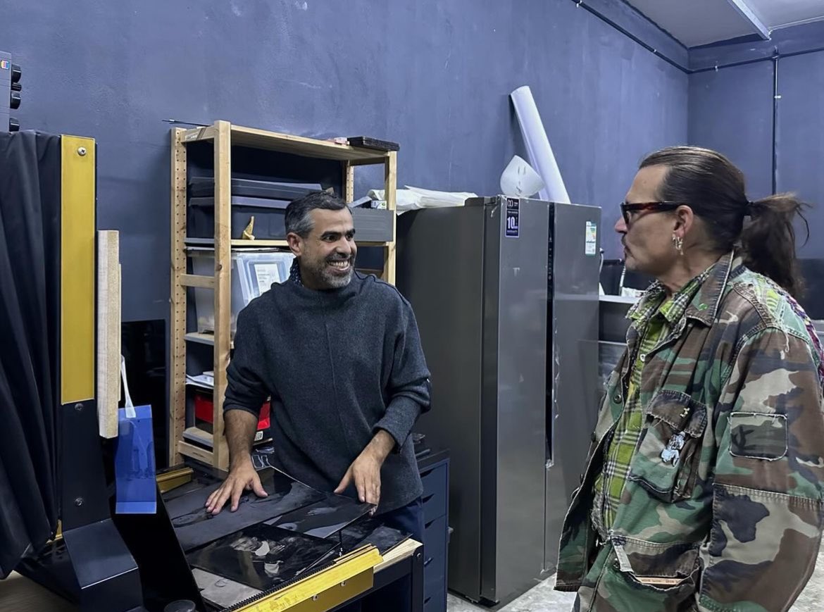 new pics of johnny depp from ahmed mater