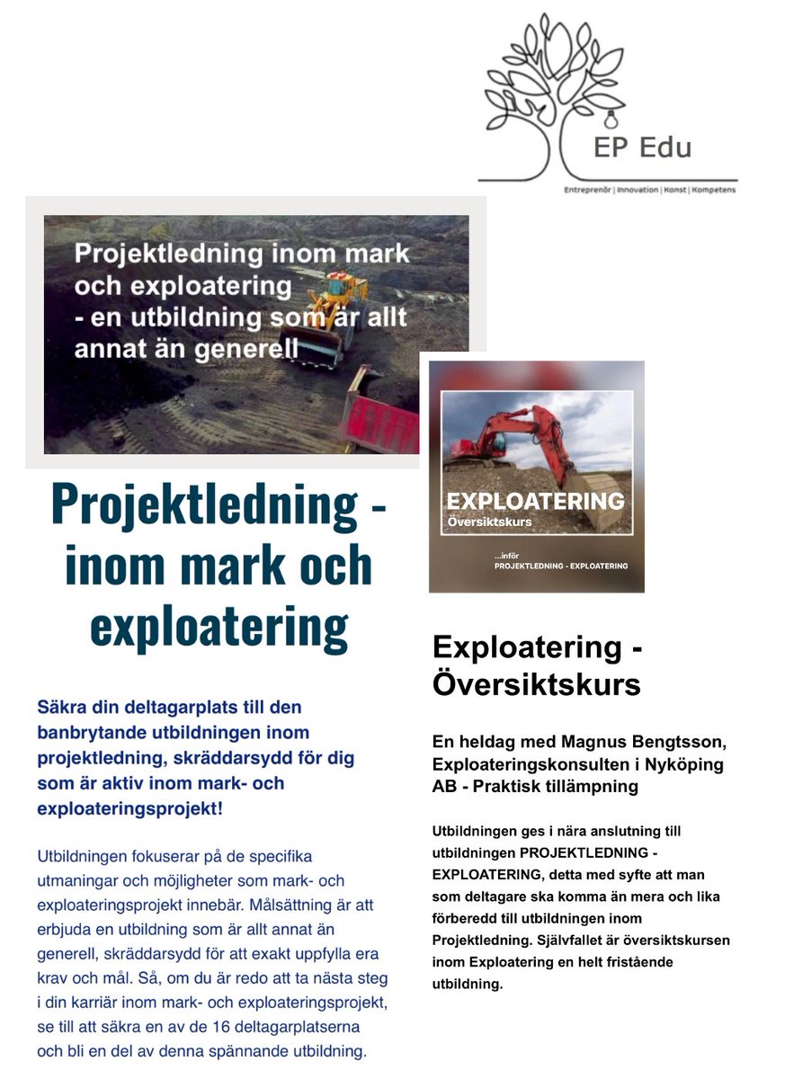 Projektledning - Mark och exploatering
8957330.hs-sites.com/ep-edu-projekt…

⬆️ Läs mer om utbildningen

#utbildning #projektledning #nischad #mark #exploatering #kommun #projektledare #mex