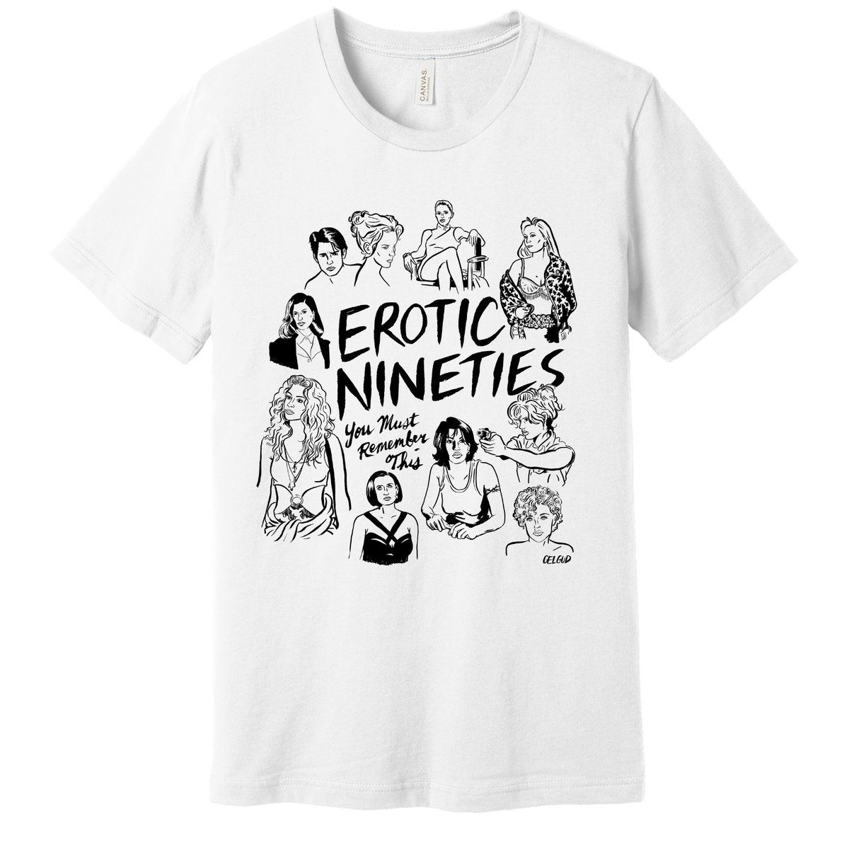 Our exclusive @RememberThisPod Erotic90s t-shirt featuring an original illustration by Nathan Gelgud (@gelgud) is now available while supplies last! Make sure to get your order in by Dec 8 (tomorrow!) so it arrives in time for the holidays: merch.ambientinks.com/collections/yo…