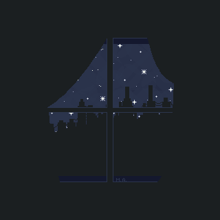 #pixel_dailies prompt: #NegativeSpace 
Enjoy this starry window sil.
@Pixel_Dailies 
#pixelart #pixelartist #aseprite