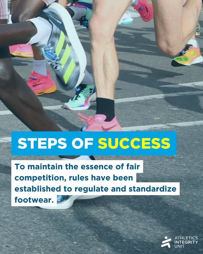 👟 Shoes have the potential to impact the playing field in athletics. For instance, innovative designs with specific features might give wearers an edge in performance. The rules are set to ensure that no athlete gains advantage just from their choice of shoes. #ProtectIntegrity