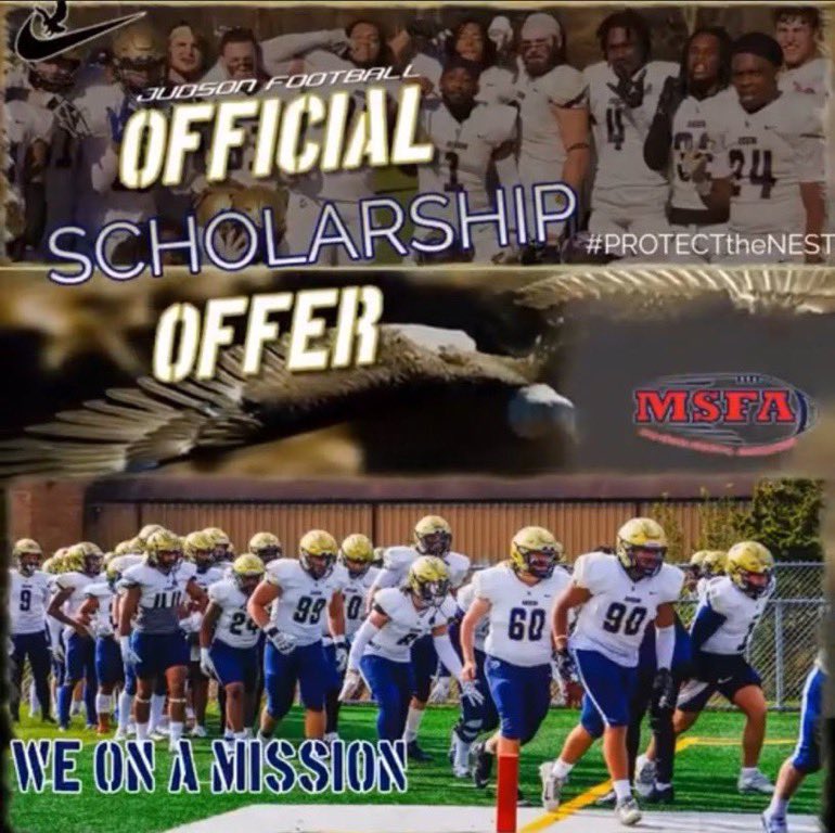 Damian Mejia (@mejiadamian11) on Twitter photo Grateful to receive an offer to play at Judson University!
<a href="/Coach_Bramz/">Nolan Brammer</a>
<a href="/CoachRomero_CC/">Coach Romero </a>
@CoachHansen3
<a href="/CabrilloFB_/">Cabrillo College Football</a> Grateful to receive an offer to play at Judson University!
<a href="/Coach_Bramz/">Nolan Brammer</a>
<a href="/CoachRomero_CC/">Coach Romero </a>
@CoachHansen3
<a href="/CabrilloFB_/">Cabrillo College Football</a>