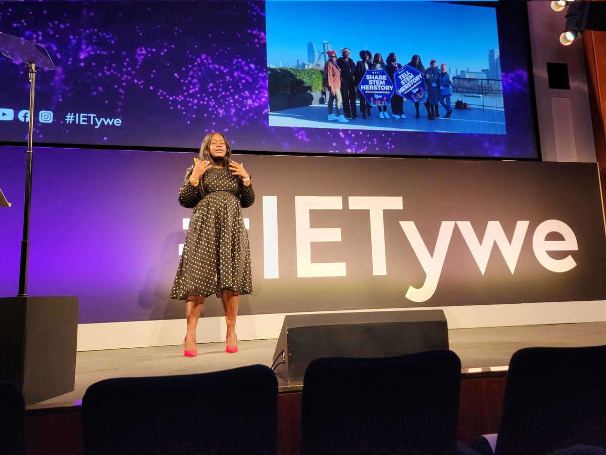 Great to hear from last year's #IETywe winner, Dr Ama Frimpong. Such an inspiration to young women engineers. Also Dr Frimpong won a #WE50 Award from @WES1919.