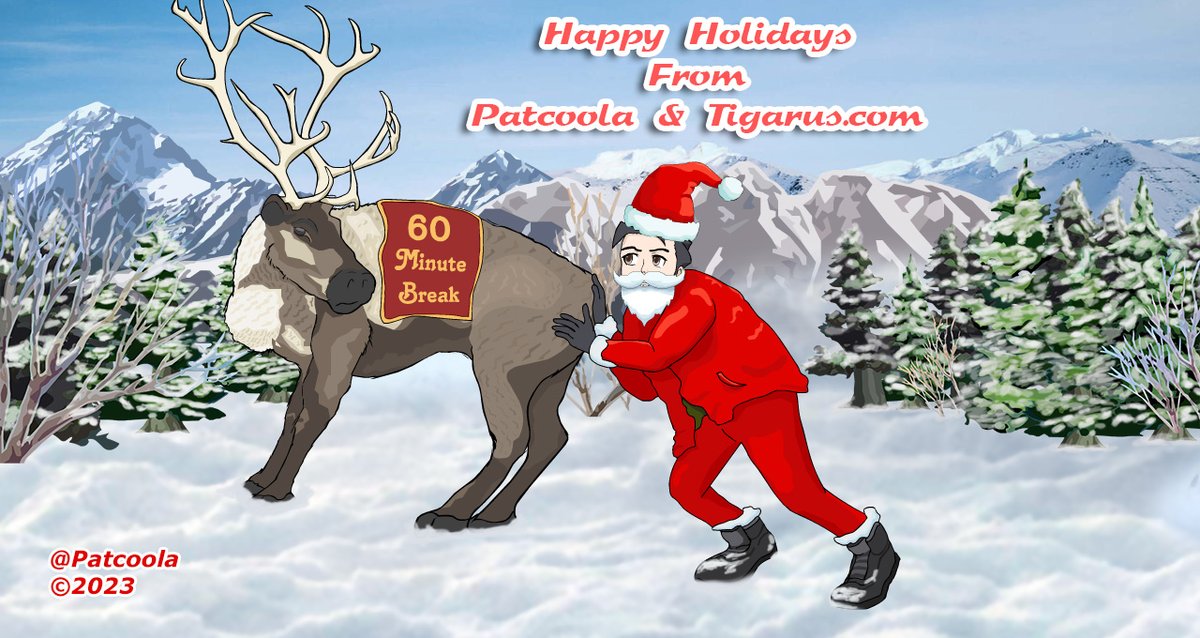 Patcoola's tweet photo. Happy holidays everyone. #Christmas #digitalart https://t.co/l6mLL7ySKF