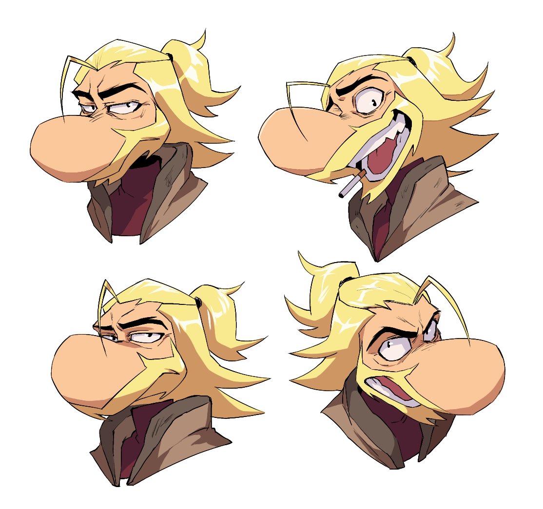 Stinky man beard au ref thing wip [#CaptainLaserhawk