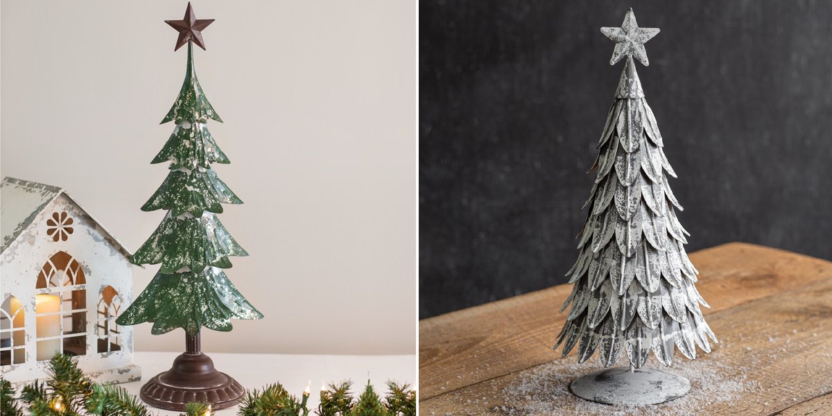 RelaxedCottageL's tweet photo. Back In Stock: Evergreen &amp; Silver Spruce Christmas Tree Decorations: https://t.co/Y4sNNSwuGQ #holidaydecor #cottagestyle https://t.co/wn7jKk0FCt