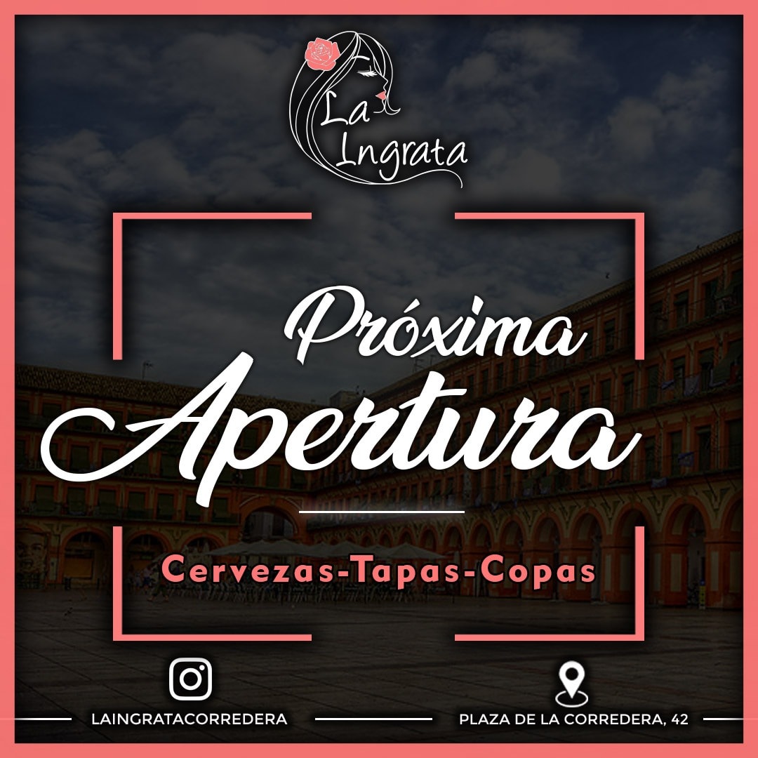 Próximamente en la plaza de la corredera podréis degustar toda nuestra variedad de cerveza Califa en La Ingrata .

#nuevaapertura
#cervezascalifa
#lanuestra
#plazadelacorredera