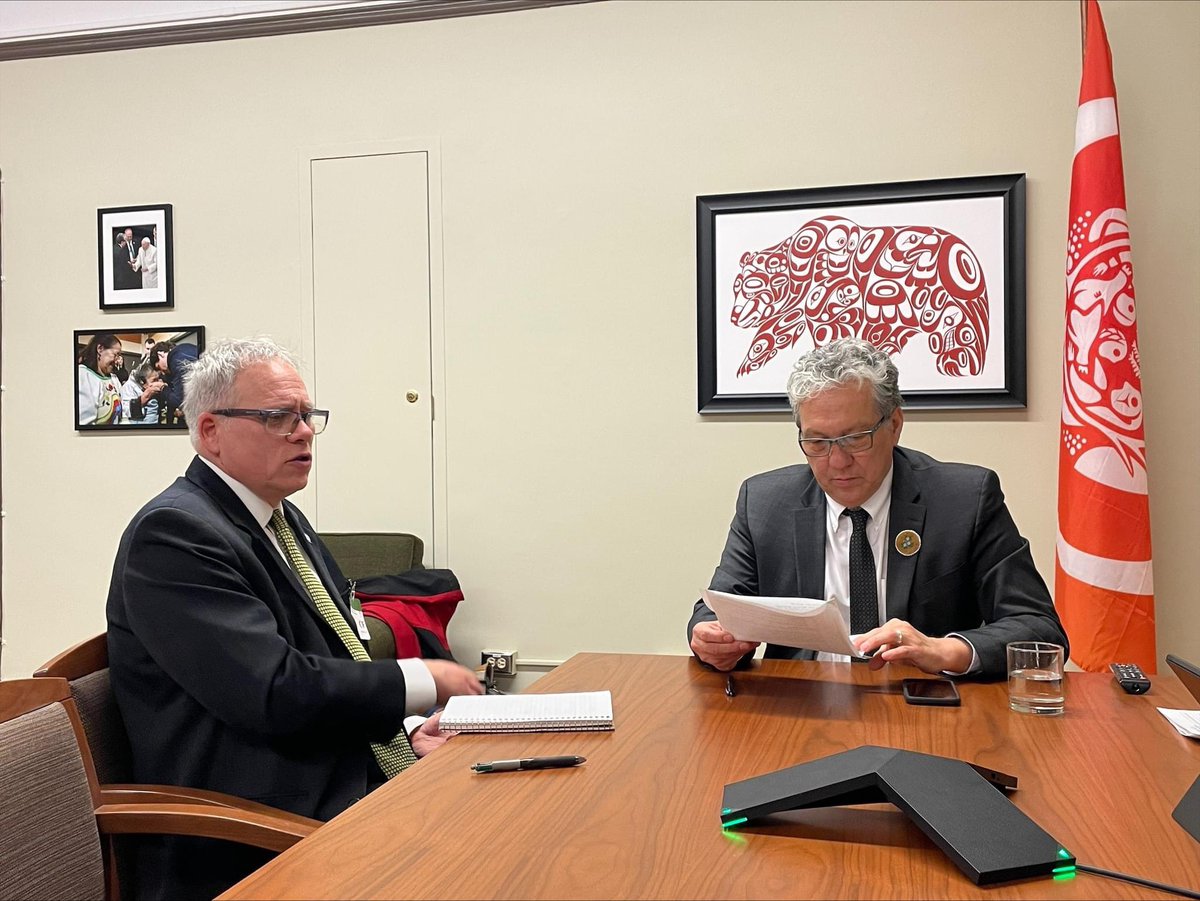 JohnStreicker's tweet photo. I was pleased to meet with my friend @stbstvdan while in Ottawa this week for Yukon Days. Our government’s relationship with Minister Vandal is strong, and we appreciate his commitment to ensuring we can partner on building, preserving and promoting the Yukon. https://t.co/KidS1GlKc9