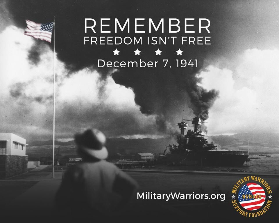 Never forget🦅

#FreedomIsNotFree
#PearlHarborRemembranceDay