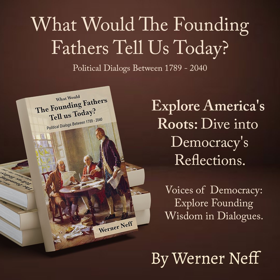 Join @WernerNeff2023 in a reflection on American democracy.

Through fictional dialogues, discover the principles that shaped the nation. Explore justice, equality, and ethical leadership. #DemocracyDialogues

Available on - amazon.com/dp/B0B4Z2RYN9/